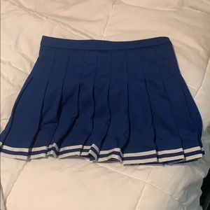 Royal blue cheer skirt